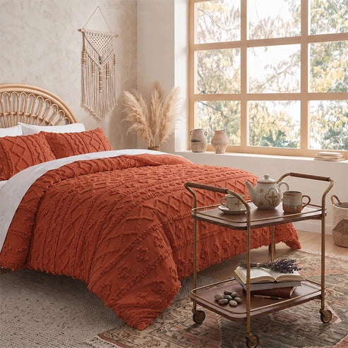Fold & Feather - Deluxe Embroidery Comforter Set